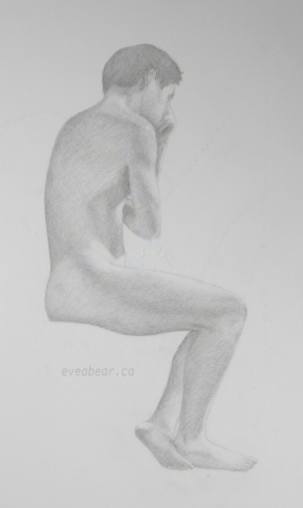 Human Figure, graphite, from life