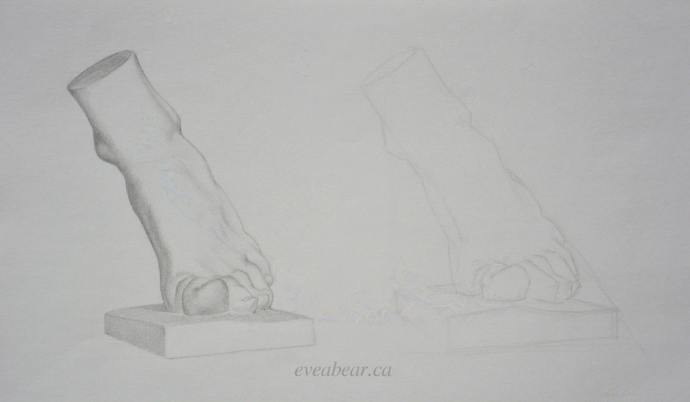 Bargue study, Graphite