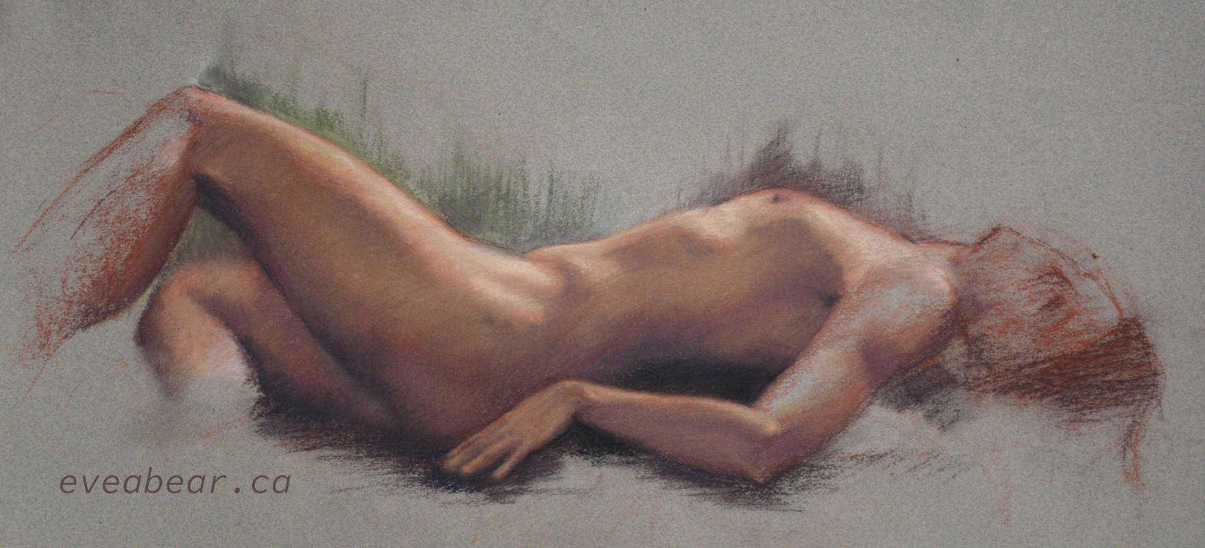 Human Figure, Pastel, from life