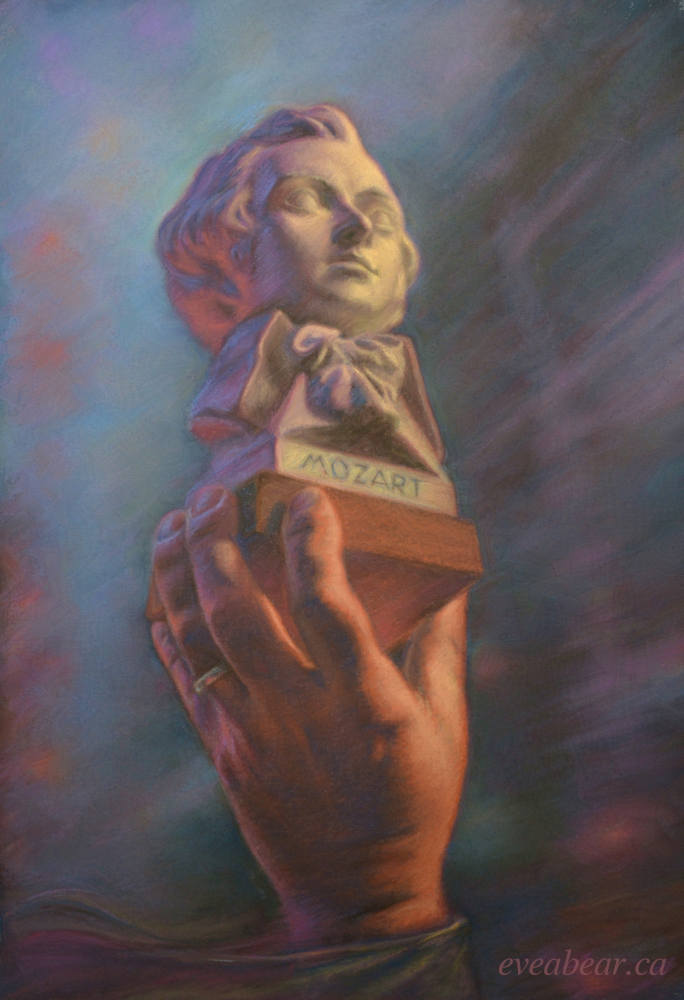 Vive Mozart, pastel